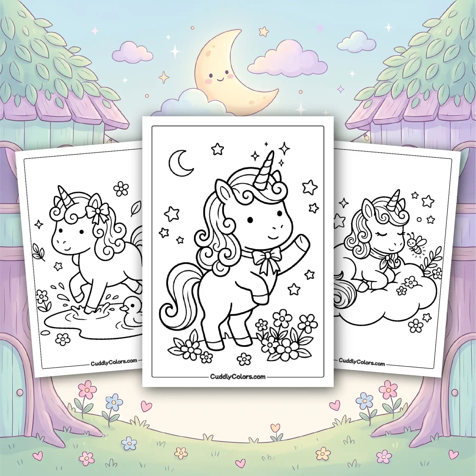Unicorn Coloring Pages – Free Printable